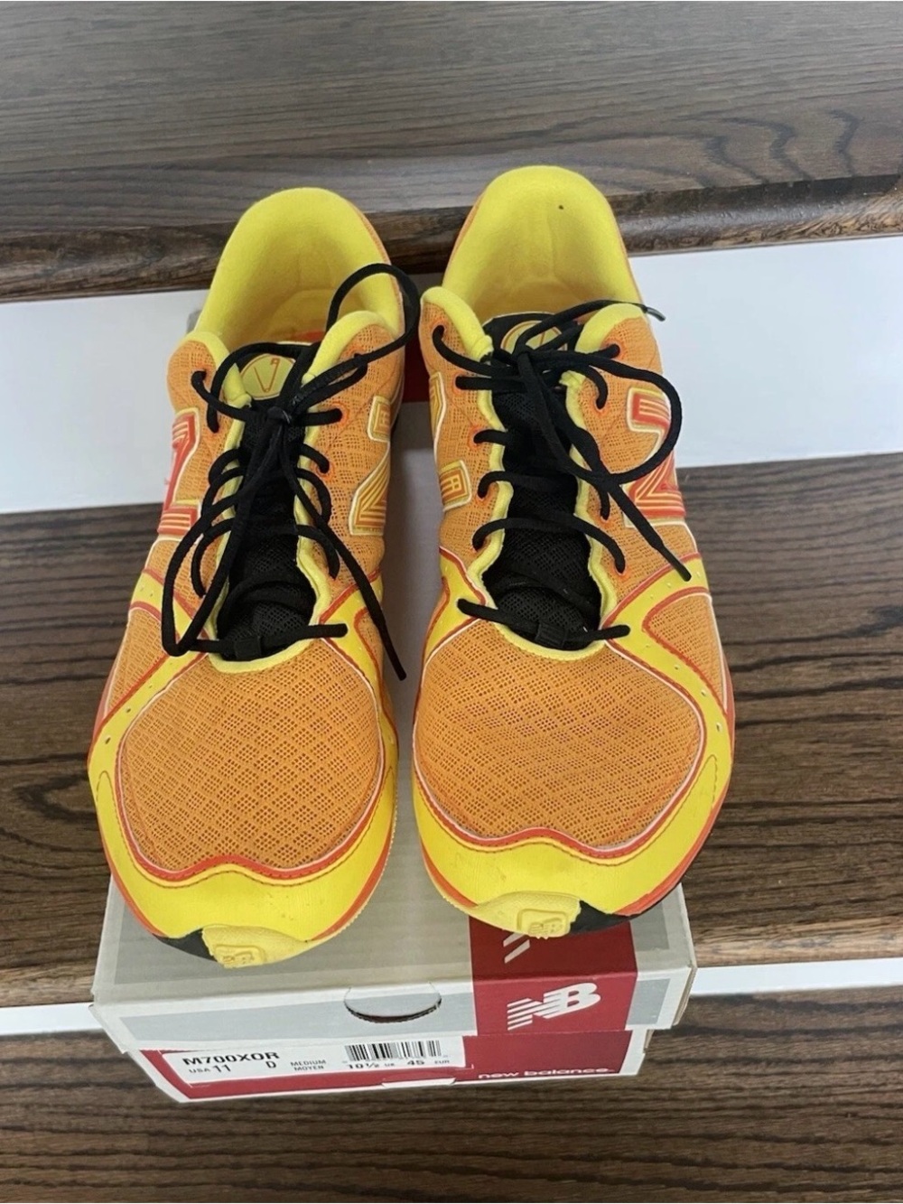 Brand New In Box New Balance M700X0R Track Shoes Size 11, 2E, Color; Orange